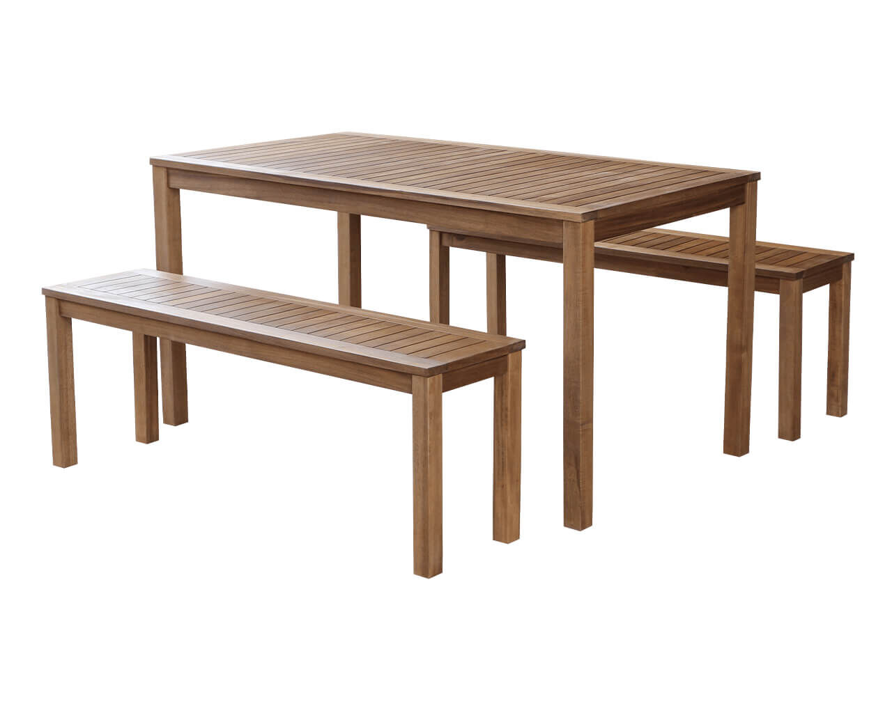 3 piece shop timber outdoor setting
