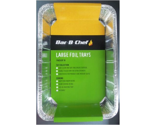 Pro Grill Large Foil Tray 10 Pack, , hi-res image number null