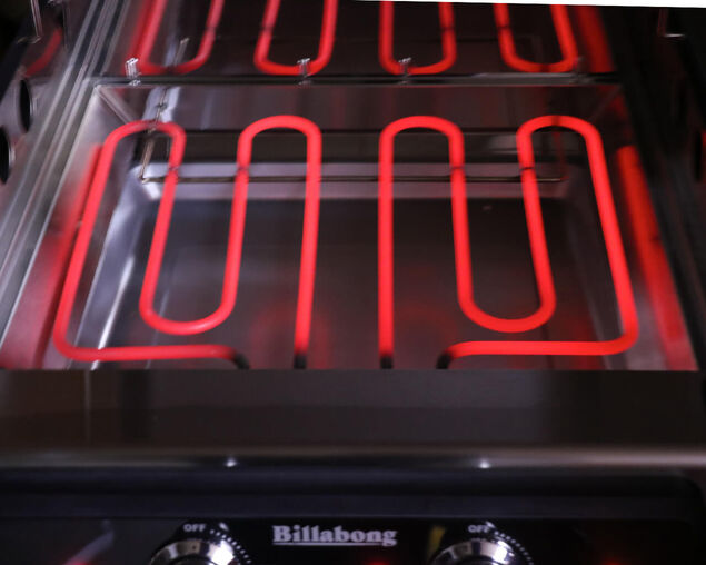Billabong 2 Burner Electric BBQ on Cart, , hi-res