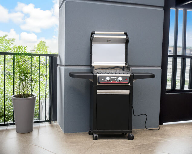 Billabong 2 Burner Electric BBQ on Cart, , hi-res