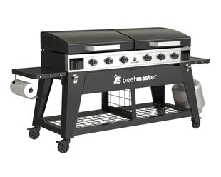 Beefmaster Griddle 6 Burner Flat Top BBQ on Cart