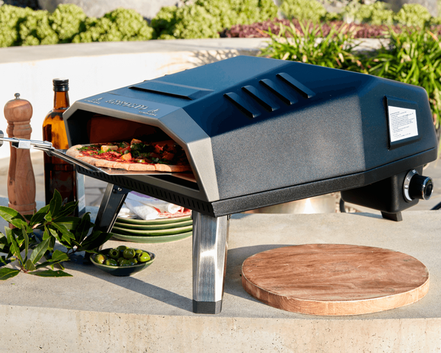 Deco Chef Outdoor Gas Pizza Oven, Portable Collapsable Design, Hassle-Free  Self-Rotating Baking Stone, Accessories, Stainless Steel 