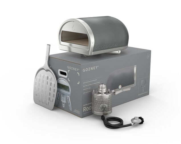 Gozney Roccbox Portable Pizza Oven - Black / Grey / Olive, , hi-res