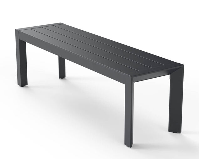 Jette 8 Seater Low Dining Setting Bundle - Gunmetal Grey, Gunmetal Grey, hi-res