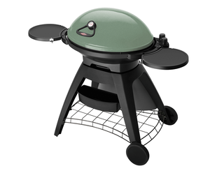 BeefEater BIGG BUGG 2 burner BBQ with Trolley - Eucalyptus Green
