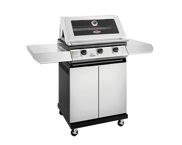 BeefEater 1200 Series 3 Burner BBQ & Trolley - Stainless Steel, Stainless Steel, hi-res