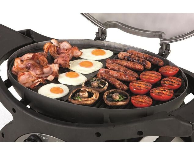 Ziggy Classic Triple Grill LPG BBQ Plus Cart Bundle - Gunmetal Grey, Gunmetal Grey, hi-res