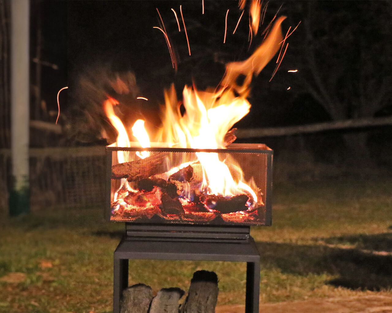 Buy Maxiheat Stacker Firepit with Wood Storage at Barbeques Galore