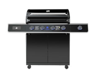 Beefmaster Premium T-Series 4 Burner BBQ on Classic Cart with Cast Iron Side Burner