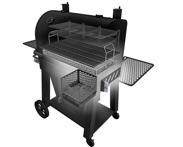 Oklahoma Joe's Marshal Black Centerbox Charcoal Smoker, , hi-res