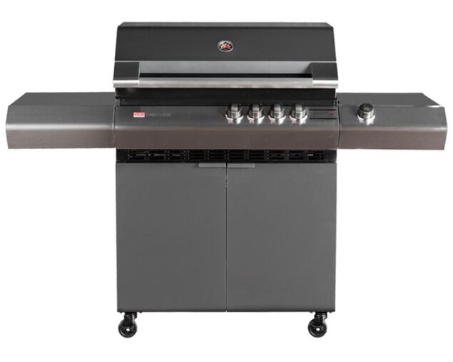 Ziegler & Brown Turbo Classic 4 Burner on Side Burner Cart, , hi-res