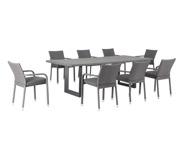 Avalon 9 Piece Outdoor Dining Setting, , hi-res image number null