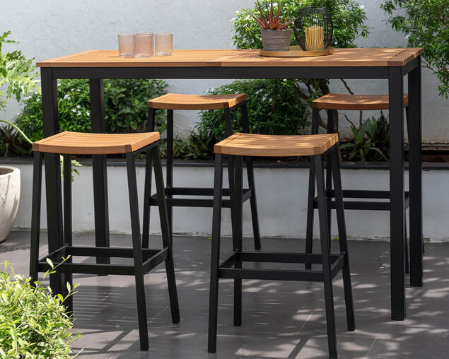 Lynx 5 Piece Timber Bar Setting, , hi-res