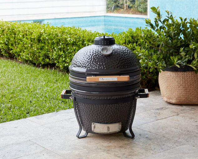 Firehawk Stringybark Kamado Ceramic Charcoal BBQ 40cm (16") - Grey, , hi-res