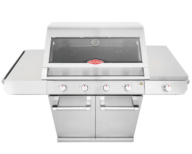 BeefEater 7000 Classic 4 Burner BBQ on Side Burner Cart, , hi-res