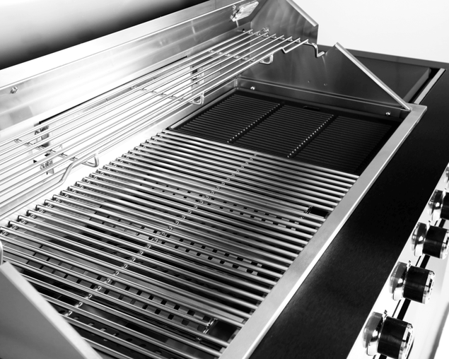 Aspire 6 Burner BBQ with Rear & Side Burners (Natural Gas), , hi-res