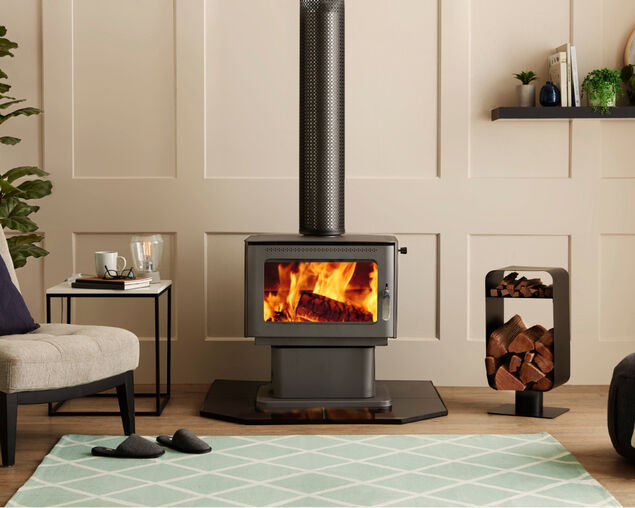 Maxiheat Gen II Freestanding Wood Heater on Pedestal, , hi-res