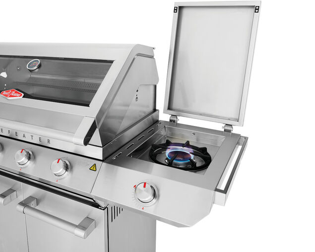 BeefEater 7000 Classic 4 Burner BBQ on Side Burner Cart, , hi-res