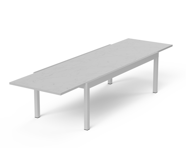 Sinta Extension Dining Table 240cm - White, White, hi-res
