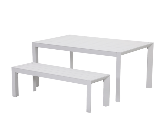 Jette 6 Seater Dining Bench Setting Bundle - Bone, Bone, hi-res