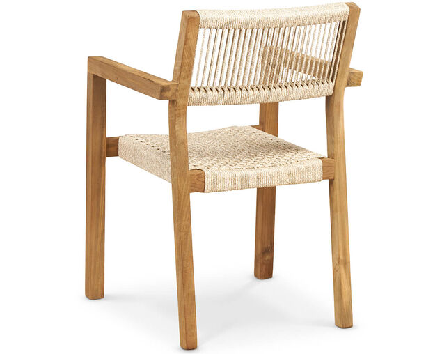 Kursi Teak & Rope Dining Chair, , hi-res