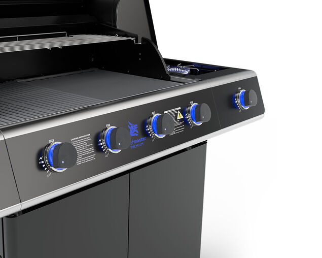 Premium Beefmaster T-Series 4 Burner BBQ on Classic Cart with Stainless Steel Side Burner, , hi-res