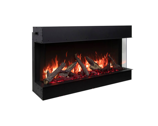 Amantii Smart 50" 3 sided glass electric fireplace Built-in only, , hi-res