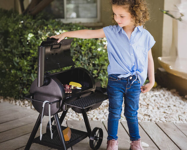 Oklahoma Joe's Kids Play Toy BBQ Smoker Set with Real Smoke Effect, , hi-res