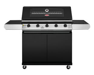 BeefEater 1200 Series - 5 Burner Black Enamel BBQ With Side Burner