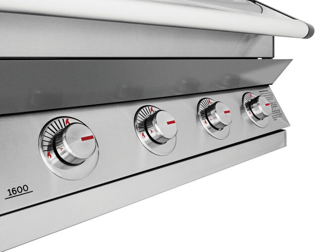 BeefEater 1600 Series 5 Burner Stainless Steel Build In BBQ, , hi-res
