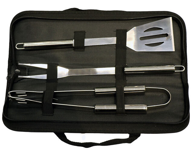 Barbeques Galore Bathurst Exclusive BBQ 3 Piece Toolkit, , hi-res