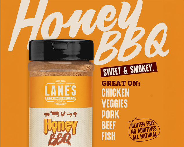 Lane's BBQ - Honey BBQ Rub - 340g, , hi-res