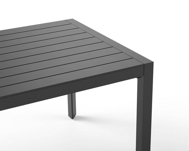 Jette 6 Seater Dining Bench Bundle - Gunmetal Grey, Gunmetal Grey, hi-res