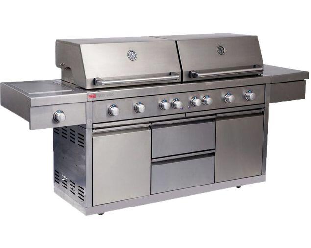 Ziegler & Brown Grand Turbo 6 Burner on Cart with Side Burner & Drawer L2-SERIES, , hi-res image number null