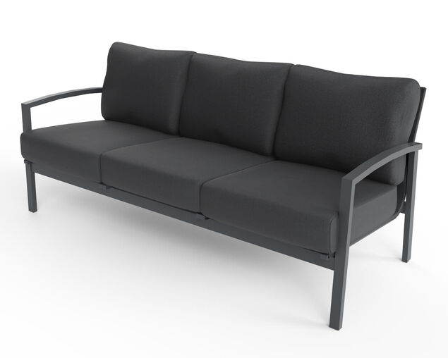 Jette 8 Seater Low Dining Setting Bundle - Gunmetal Grey, Gunmetal Grey, hi-res