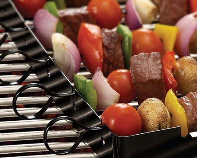 Pro Grill Kebab Rack and Skewers, , hi-res