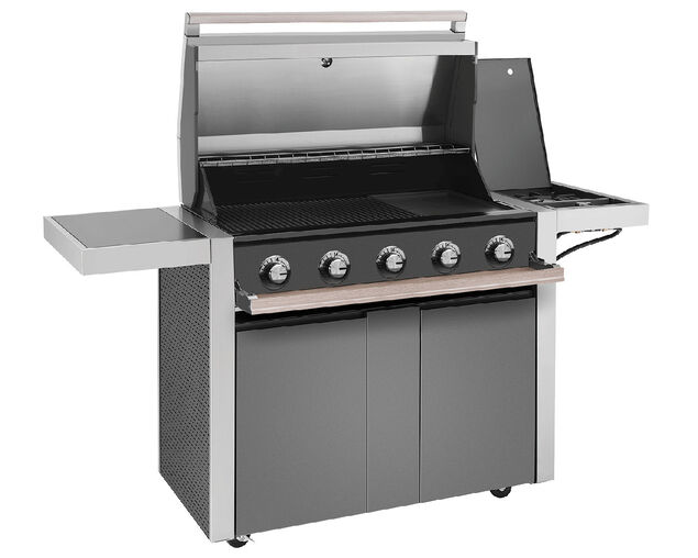 BeefEater 1500 Series - 5 Burner BBQ With Side Burner, , hi-res