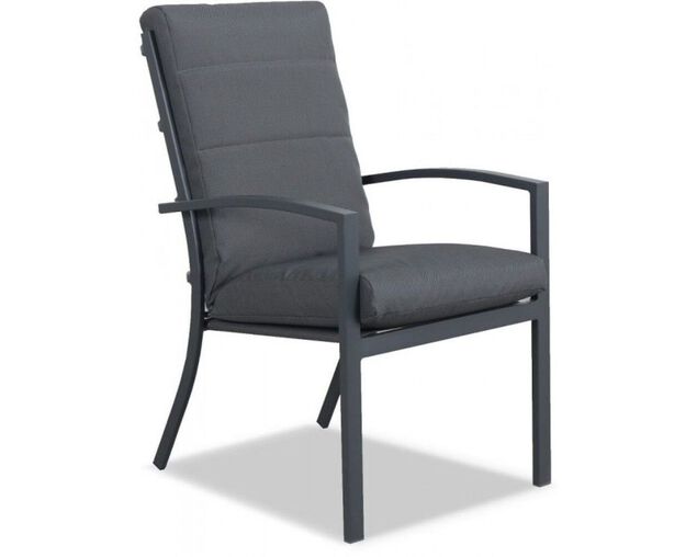 Jette Highback Dining Chair Metal Grey At Barbeques Galore - Tall Back Outdoor Patio Chairs