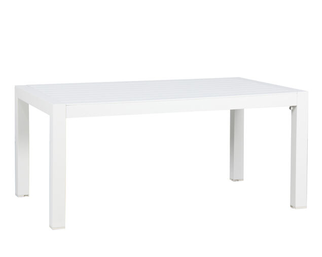 Jette 5 Piece Outdoor Low Dining Setting with 1 Three-Seat Lounge, 2 Single-Seat Lounges, 1 Table and 1 Bench - White, White, hi-res