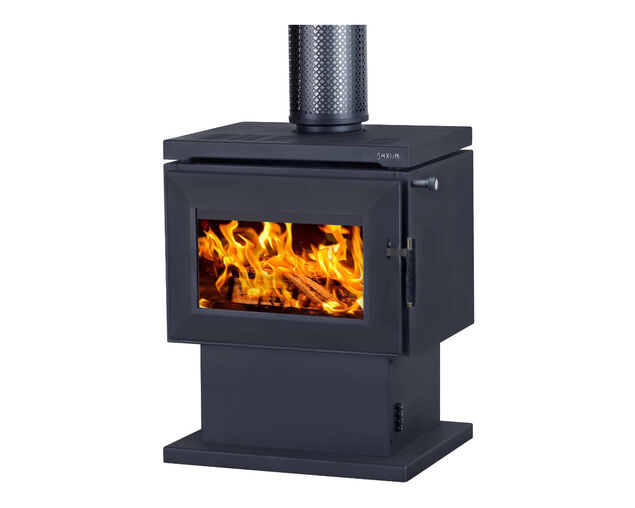 Saxon Merbau Freestanding Wood Heater, , hi-res