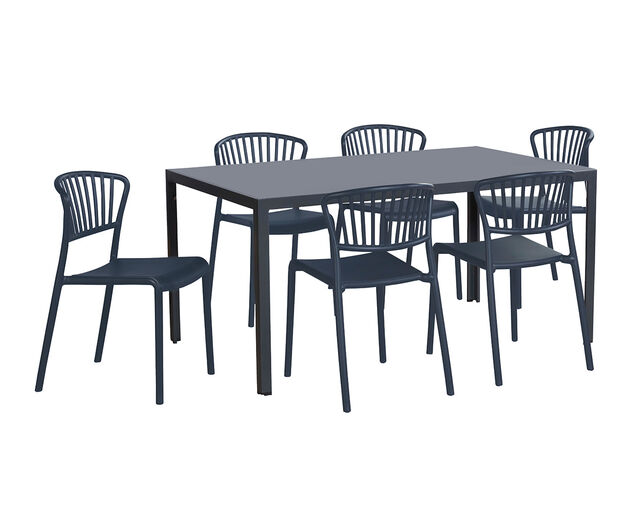 Malmo 7 Piece Mixer Dining Setting, , hi-res