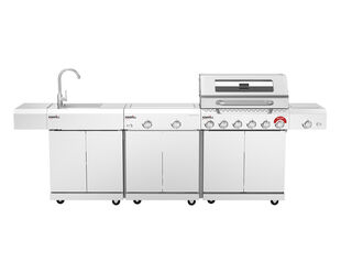 Nexgrill Cucina BBQ Island Inc 6 Burner BBQ, Sink & Range