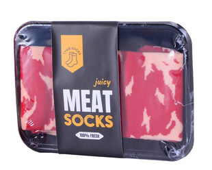 Novelty Meat Socks Box - 1 Pair