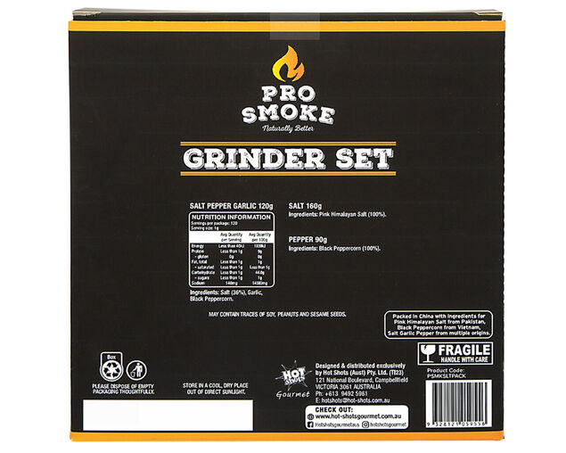 Pro Smoke Salt and Pepper Grinder Pack, , hi-res