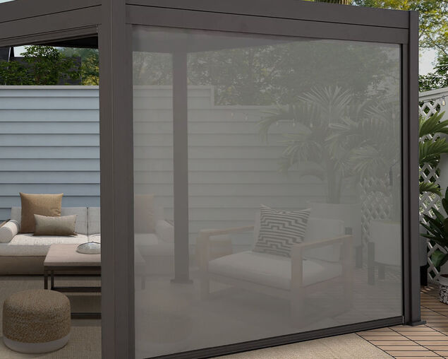 Coolaroo Fairhaven Gazebo Track Guided Privacy Screen - 3m, , hi-res