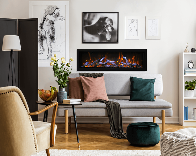 Amantii Smart 40″ Wide – Deep Indoor or Outdoor Electric Built-in only with Black Steel Surround, , hi-res