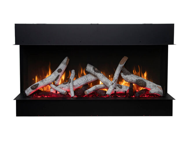 Amantii Smart 50" 3 sided glass electric fireplace Built-in only, , hi-res image number null