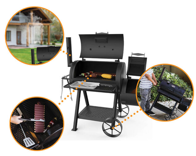 Oklahoma Joe's Kids Play Toy BBQ Smoker Set with Real Smoke Effect, , hi-res
