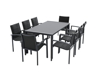 Boston-Eden 9 Piece Dining Setting,  Boston-Eden 9 Piece Dining Setting