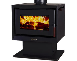 Norseman Legend MKII Freestanding Wood Heater - Metallic Black